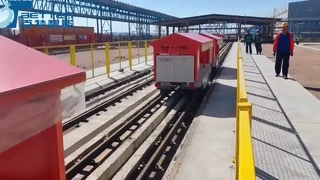 Multi-car linkage | Extensible track grouping continuous conveying system